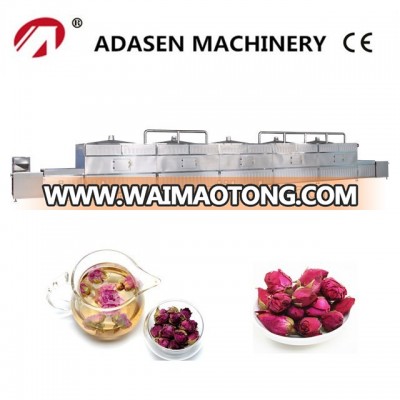 Saving energy industrial microwave de-enzyming machine for red rose