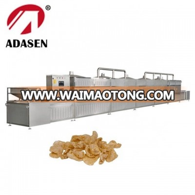 New products microwave drying and puffing machine for pork skin